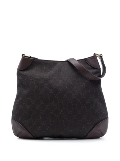 Gucci Pre-Owned 2016-2026 GG Denim shoulder bag Brown BCQGY3C9LNI52HOV