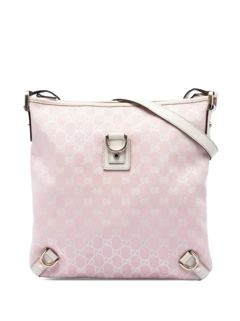 Gucci Pre-Owned 2000-2015 GG Canvas Abbey D Ring crossbody bag Pink 8I5A808NJV98LEIC