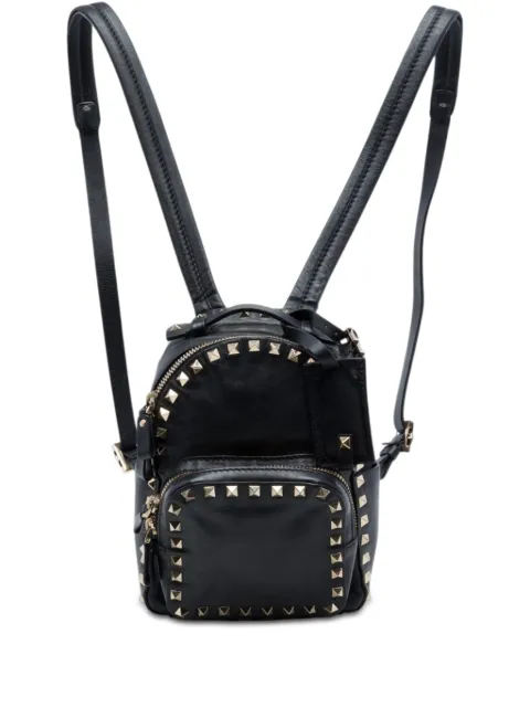 Valentino Garavani Pre-Owned 2000-2017 Mini Leather Rockstud backpack Black 8G27AAB2QKTWJRGZ