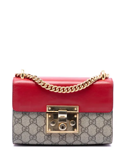 Gucci Pre-Owned 2016-2026 Small GG Supreme Padlock crossbody bag Neutrals 595OFYWWV2P6ARUV