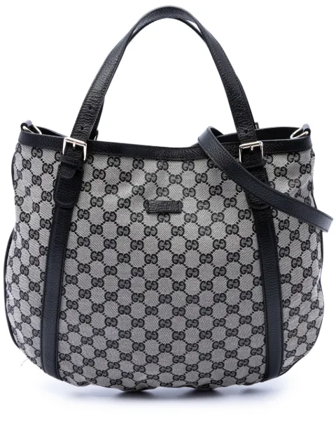 Gucci Pre-Owned 2016-2026 GG Canvas satchel Black 5406AWZR219VTMSS