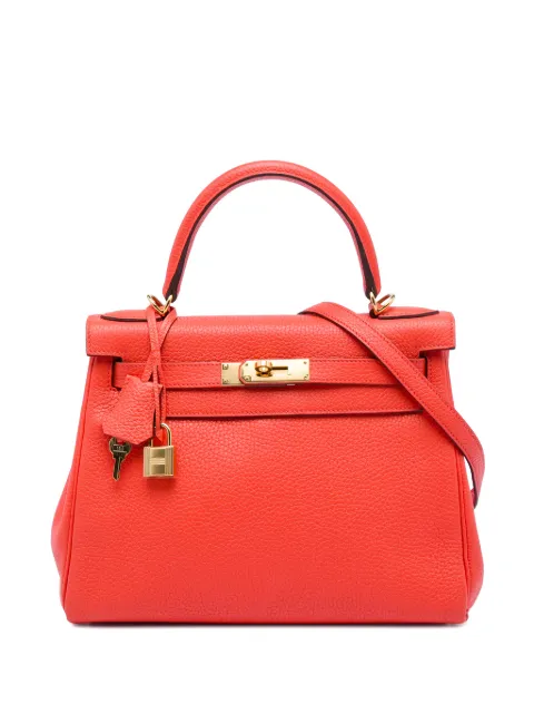 Hermès Pre-Owned 2015 Clemence Kelly II Retourne 28 satchel Orange 1RGT9ZXVJY5LCDJI