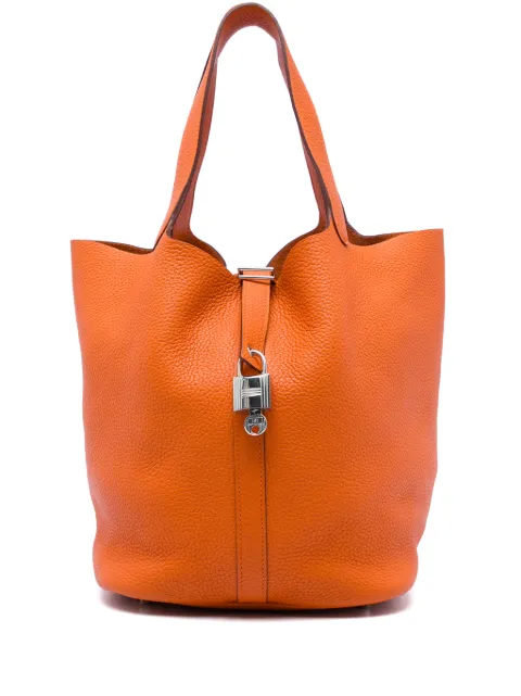 Hermès Pre-Owned 2011 Clemence Picotin Lock 26 handbag Orange 15EKLIWZL246L6AV