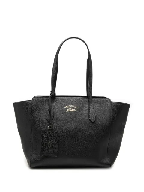Gucci Pre-Owned 2016-2016 Small Calfskin Swing tote bag Black ZX1343BENBGNVZDE