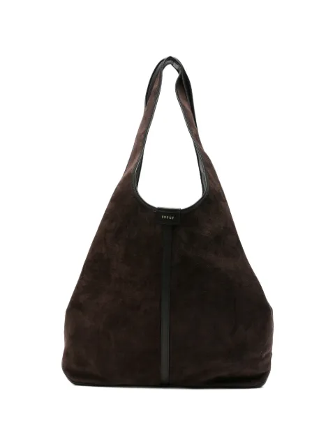 Soeur suede leather shoulder bag Brown SEM0365DOUCE