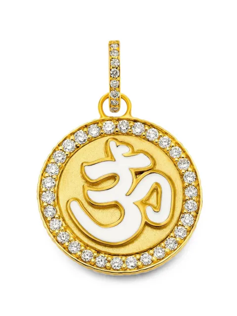 BUDDHA MAMA Om diamond pendant Gold 4317PWHI