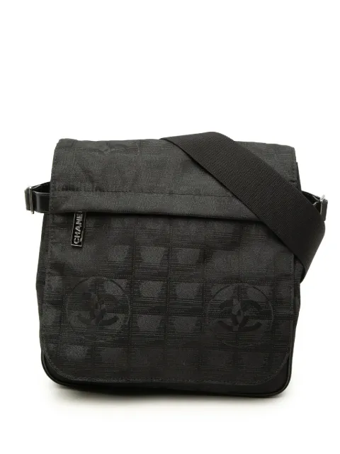 CHANEL Pre-Owned 2006-2008 New Travel Line Nylon crossbody bag Black FSF1ILLQRDKOQIF7