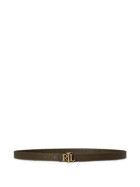 Lauren Ralph Lauren logo-buckle leather belt Brown 412P15764
