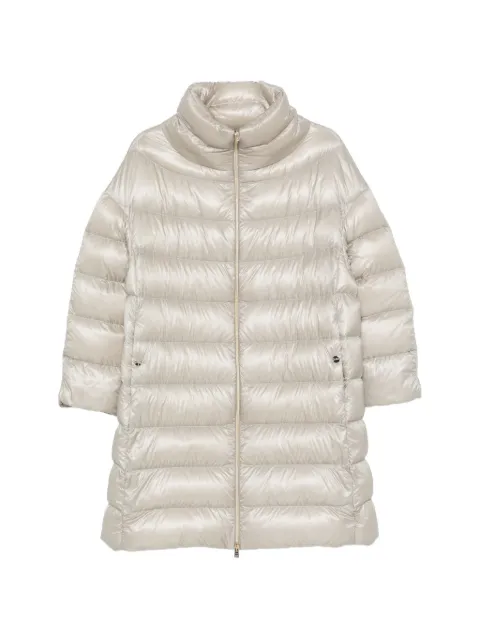 Herno quilted high-neck coat Neutrals PI1283DIC12017Z