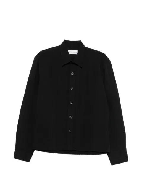 Studio Nicholson long-sleeve button-up overshirt Black HITHESNM1534