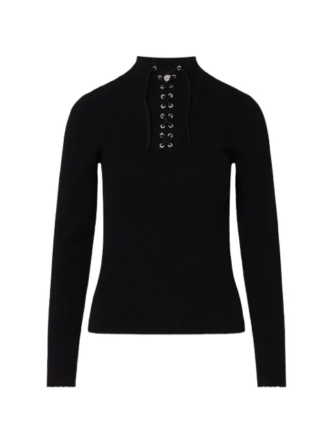 LIU JO sweater with strings Black TF6082MS63L