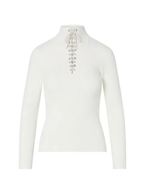 LIU JO sweater with strings White TF6082MS63L1