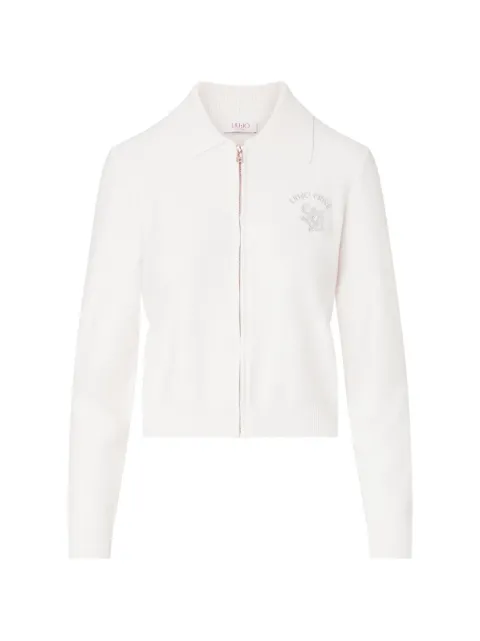 LIU JO cardigan with micro sequins White TF6043MS04910701