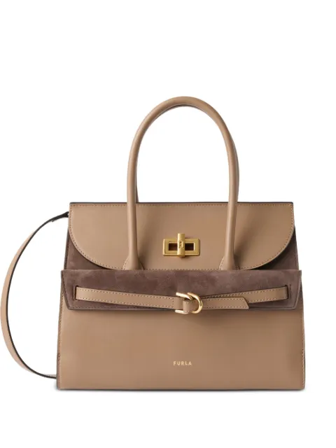 Furla Greta leather tote bag Neutrals WB01877BX4335