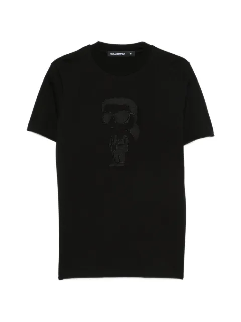 Karl Lagerfeld Ikonik embroidered T-shirt Black 755040563225