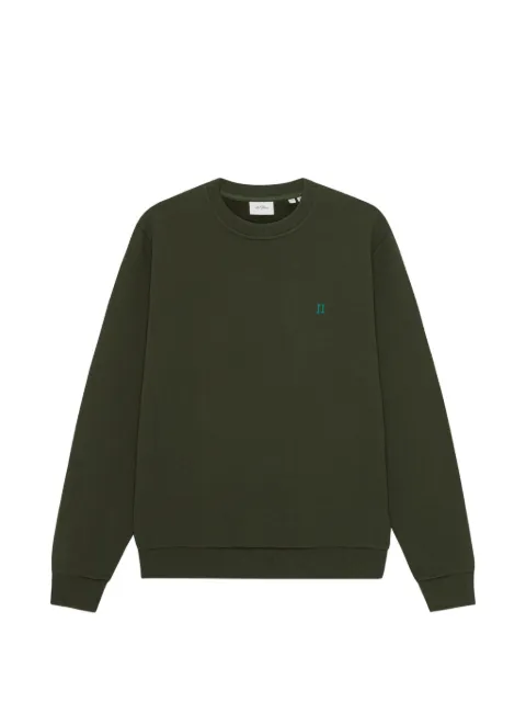 Les Deux logo-embroidered crew-neck sweatshirt Green 1002287