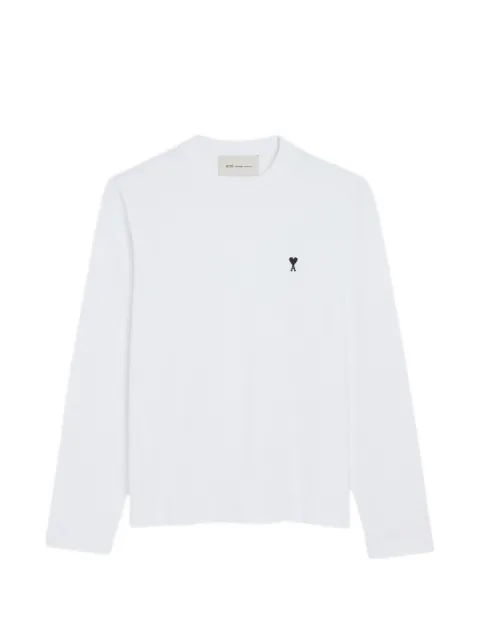 AMI Paris Ami de Coeur long-sleeve T-shirt White HTS416724