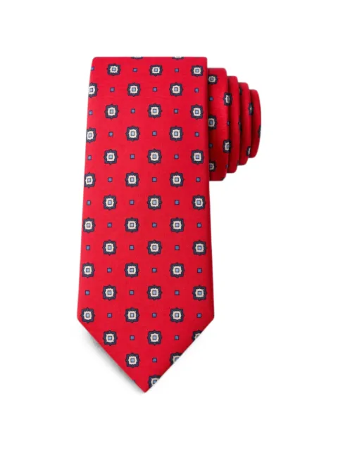 Bona Furtuna geometric-print tie Red 9CR9098C10