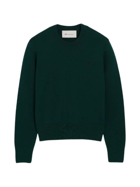 AMI Paris Ami de Coeur jumper Green FKS826001