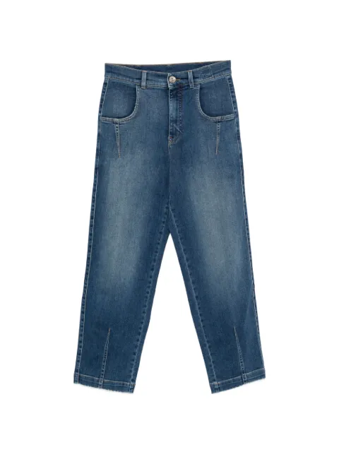 Eleventy split-cuff tapered jeans Blue N80PANI21TET0L012