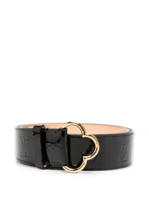 Louis Vuitton Pre-Owned 2010s monogram-pattern belt Black LV350CGV