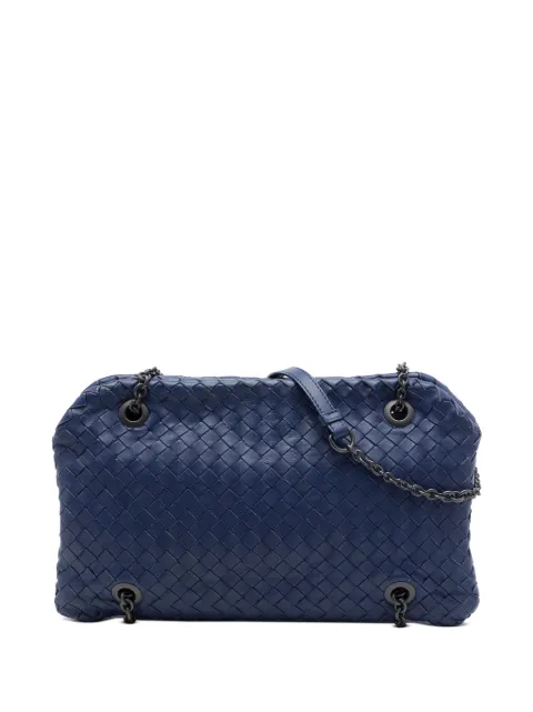 Bottega Veneta Pre-Owned 2012-2026 Nappa Intrecciato Duo shoulder bag Blue 9HUX56CZOSC4UYLR