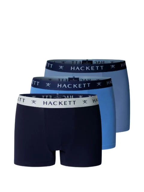 Hackett London logo-waistband boxers (set of three) Blue HMU100048