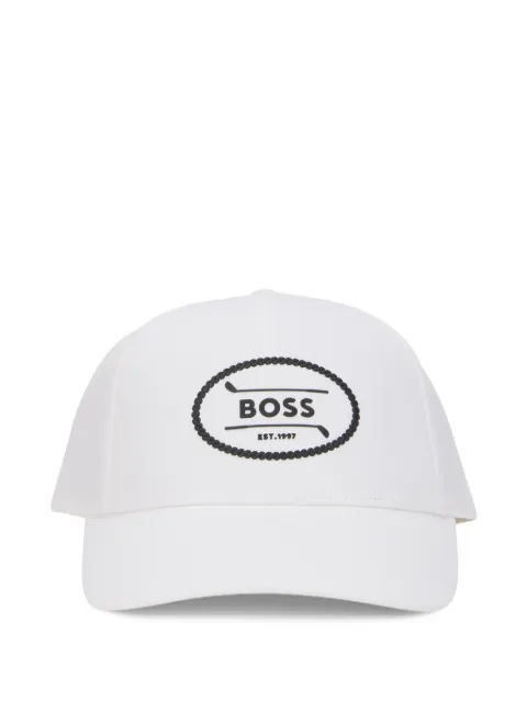 BOSS logo-patch cap White 50544409