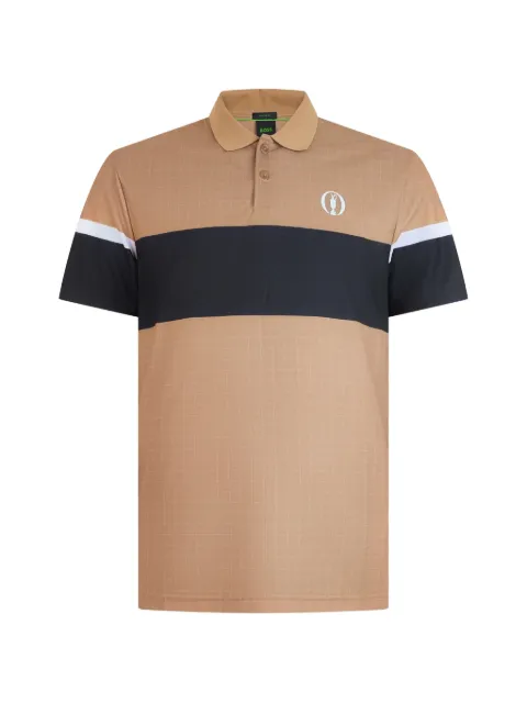 BOSS colour-block polo shirt Neutrals 50548813