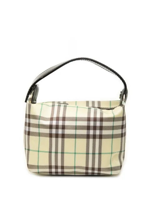 Burberry Pre-Owned 2000-2017 Mini House Check Canvas handbag Yellow VLWBWASQBPJI2FCZ