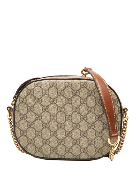 Gucci Pre-Owned 2016-2026 Mini GG Supreme Chain crossbody bag Neutrals OC78YB5SO4TBJ7JM