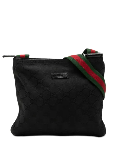 Gucci Pre-Owned 2000-2015 GG Canvas Web crossbody bag Black 8H4DT8MGH950I09H