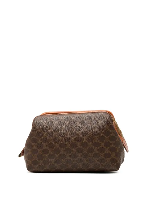 Celine Pre-Owned 1999 Macadam Coated Canvas pouch Brown 5Q32GOA9YTVUX7D1