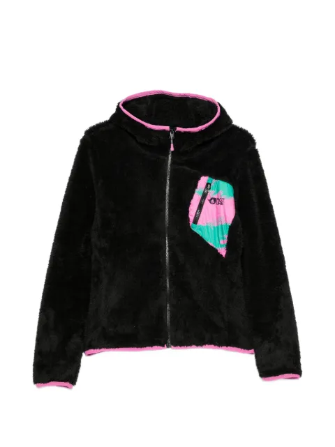 PICTURE fleece zip-up hoodie Black SWT0190