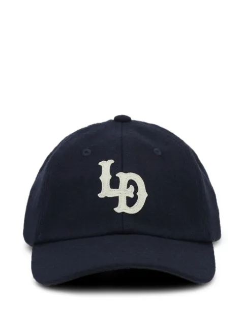 Les Deux logo-patch embroidered baseball cap Blue 1002393