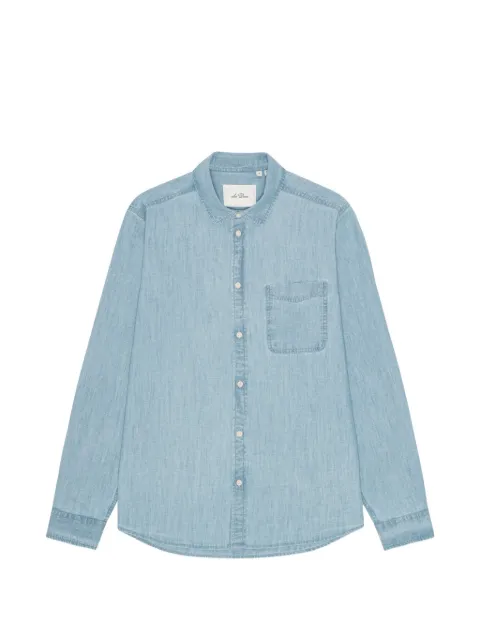 Les Deux patch-pocket long-sleeve shirt Blue 1002574