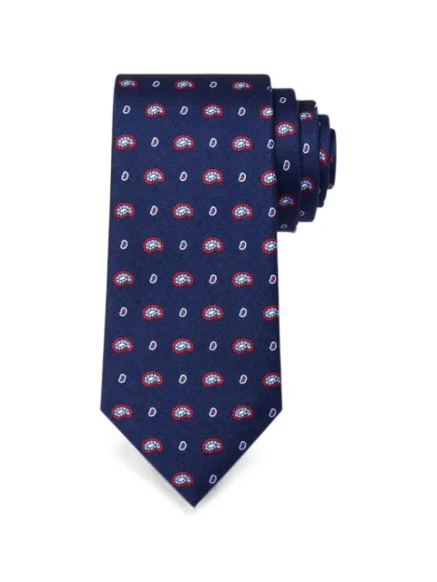Bona Furtuna paisley-print silk tie Blue 9CR9114C1