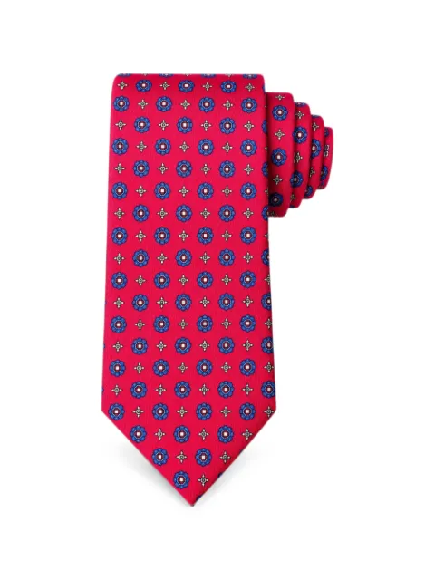 Bona Furtuna geometric-print tie Red 9CR9107C12