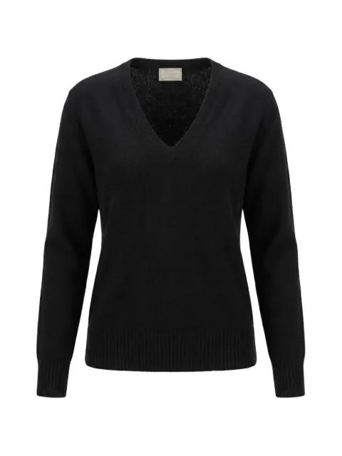 Drumohr V-neck cashmere sweater Black L5K482