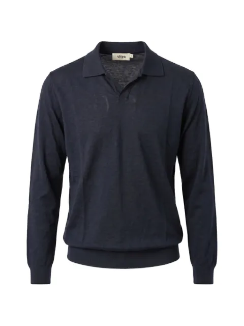 Altea polo-collar long-sleeve sweater Blue 2665154