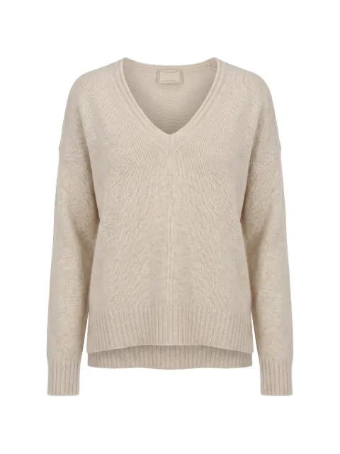Drumohr V-neck cashmere sweater Neutrals L5K482