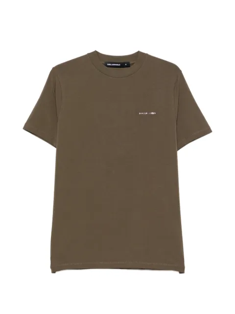 Karl Lagerfeld logo-lettering T-shirt Green 755042563221