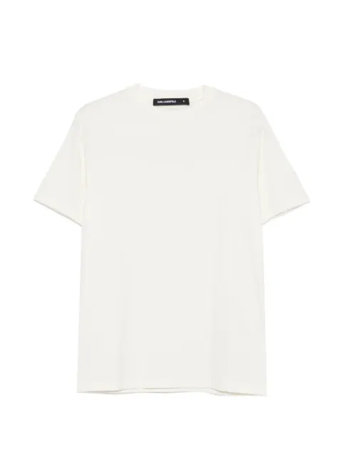 Karl Lagerfeld logo-embroidered crew-neck T-shirt White 755047563221