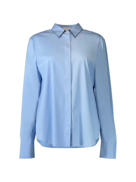 Brunello Cucinelli Monili collar shirt Blue MP091MA606C6172