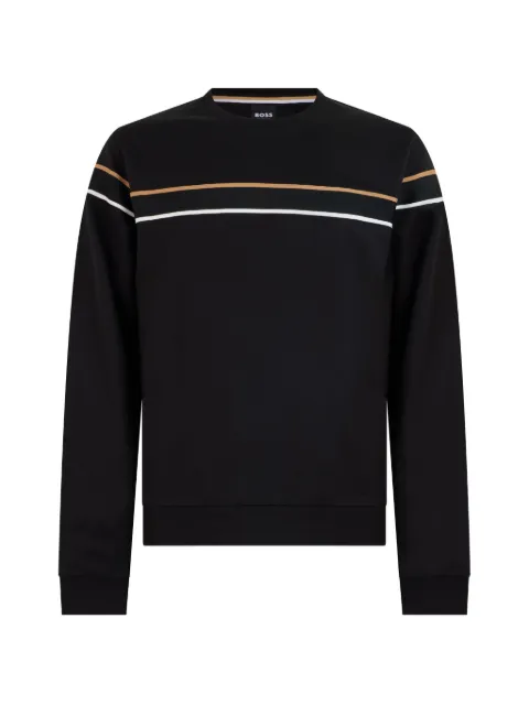 BOSS stripe-detail long-sleeve T-shirt Black 50545589