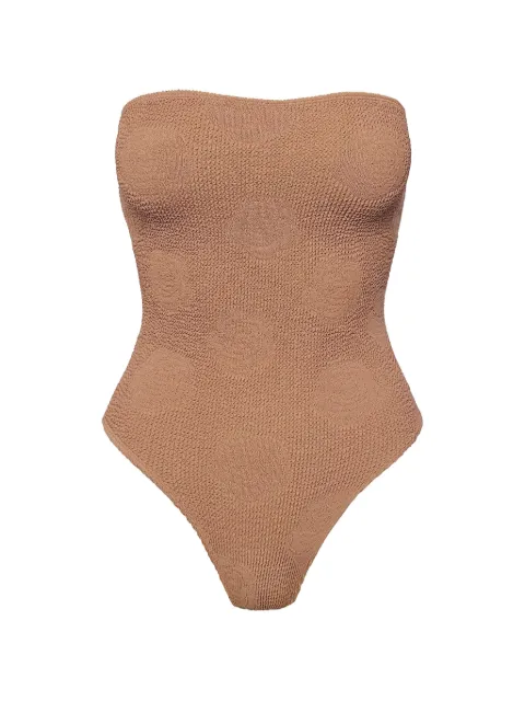 SOFIA ERHAN Kaya strapless one-piece Brown KAIAONEPIECE