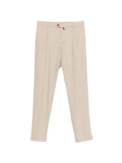 Kiton pleated straight-leg trousers Neutrals UFPP1ERK0142L01000