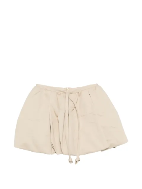 Patou bow-detail bubble-hem skirt Green SK1210074127B