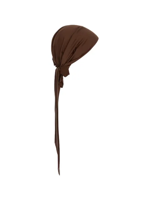 Noire Swimwear draped head scarf Brown SKU30