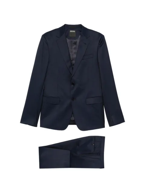 Zegna single-breasted notch-lapel suit Blue 422777A4281CGN
